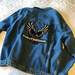 Vintage Harley-Davidson Jean‎ Jacket Large